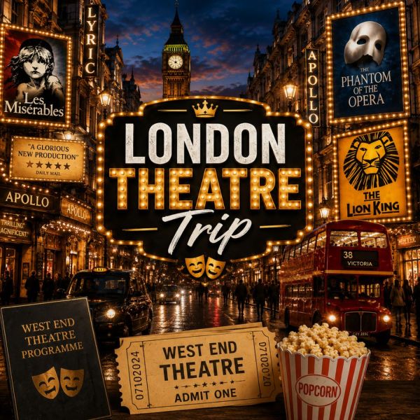 London Theatre trip & Hotel for 4